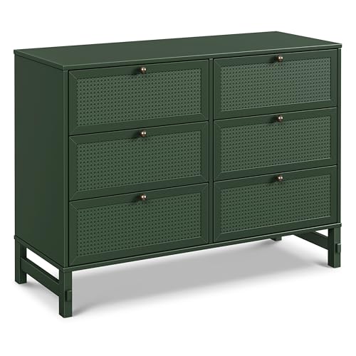 Image of Davinci Margot 6-Drawer Dresser in Forest Green, GREENGUARD Gold Certified