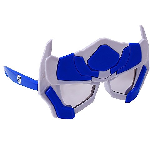Sun-Staches Official Transformers Sunglasses for Kids | Optimus Prime Costume Accessory | UV 400 | Fits Most Kids