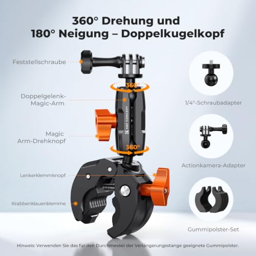 Image of K&F CONCEPT Car Mount Support Pole 27.6-49.2 inch Adjustable