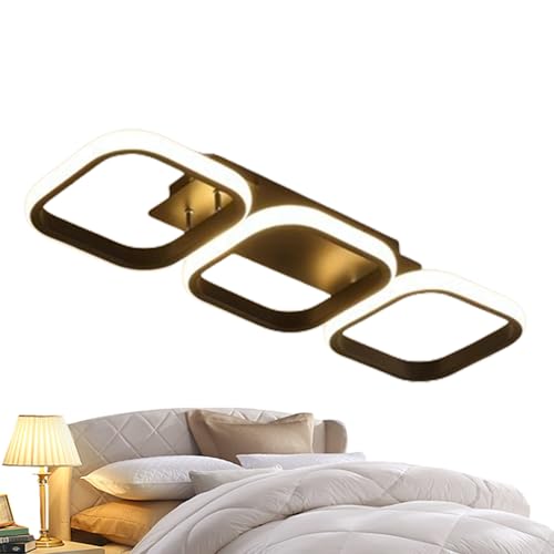 Luz LED para techo | Plafón LED plano delgado con diseño geométrico y suave, iluminación multifunción que ahorra energía para entrada, pasillo, oficina y piezas de paso