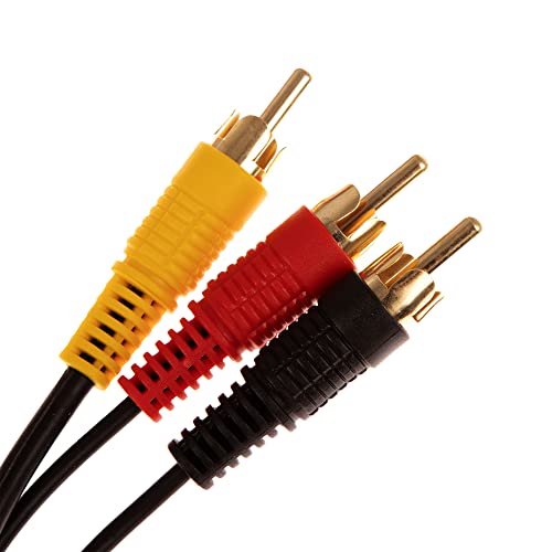 CDL Micro - Cable para audio y vídeo (3 conectores RCA macho a 3 conectores RCA macho, 15 m)