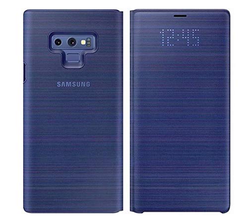LED View Sensor Flip Case for Samsung Galaxy Note 9.(Blue 