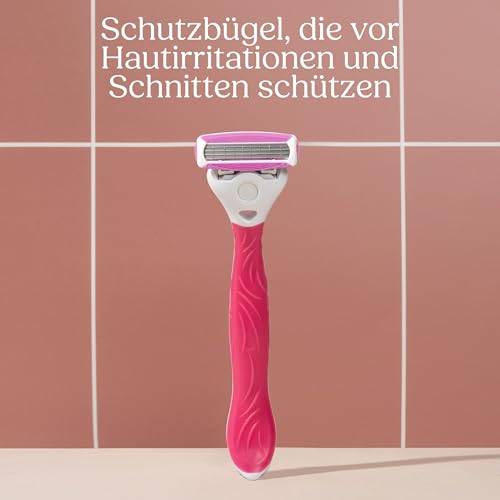 Wilkinson Sword Intuition Quattro Smooth Shave Rasierklingen, Damenrasur, Hauch von Aloe vera, Rasierer für die alltägliche Rasur, 6 + 1 Stück 6