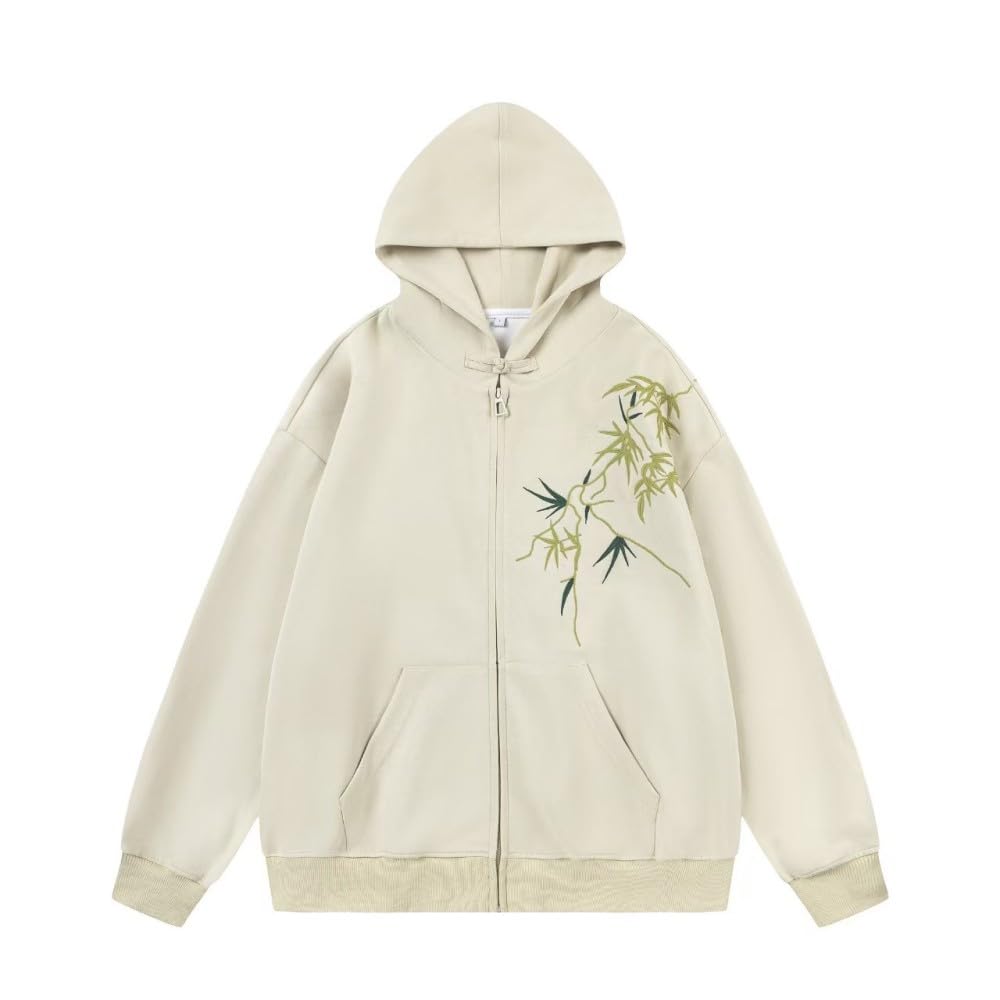 NYSDM Casual Felpe con cappuccio Donna Grigio Hip Hop Felpa Con Cappuccio Zip Oversize Autunno Donna con Cappuccio