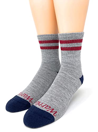 Warrior Alpaca Socks - Comfort Cushioned Retro Athletic Quarter Crew for Adults - Unisex - Main Image