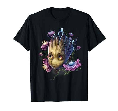 Marvel Guardians of The Galaxy Groot Flowers T-Shirt