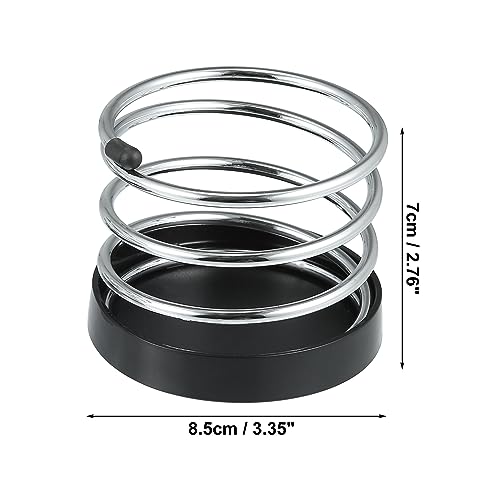 Portavasos de tablero X AUTOHAUX 2 piezas negro y plateado miniatura 6