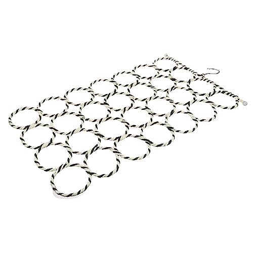 MAGICLULU Hangers for Scarves Scarf Buckle Ring Wardrobe Organizer Paper Rattan Random Color