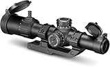 CVLIFE EagleTalon 1-8x24 LPVO Scope with 30mm Cantilever Mount, Illuminated BDC Reticle for .223/5.56 and .308/7.62