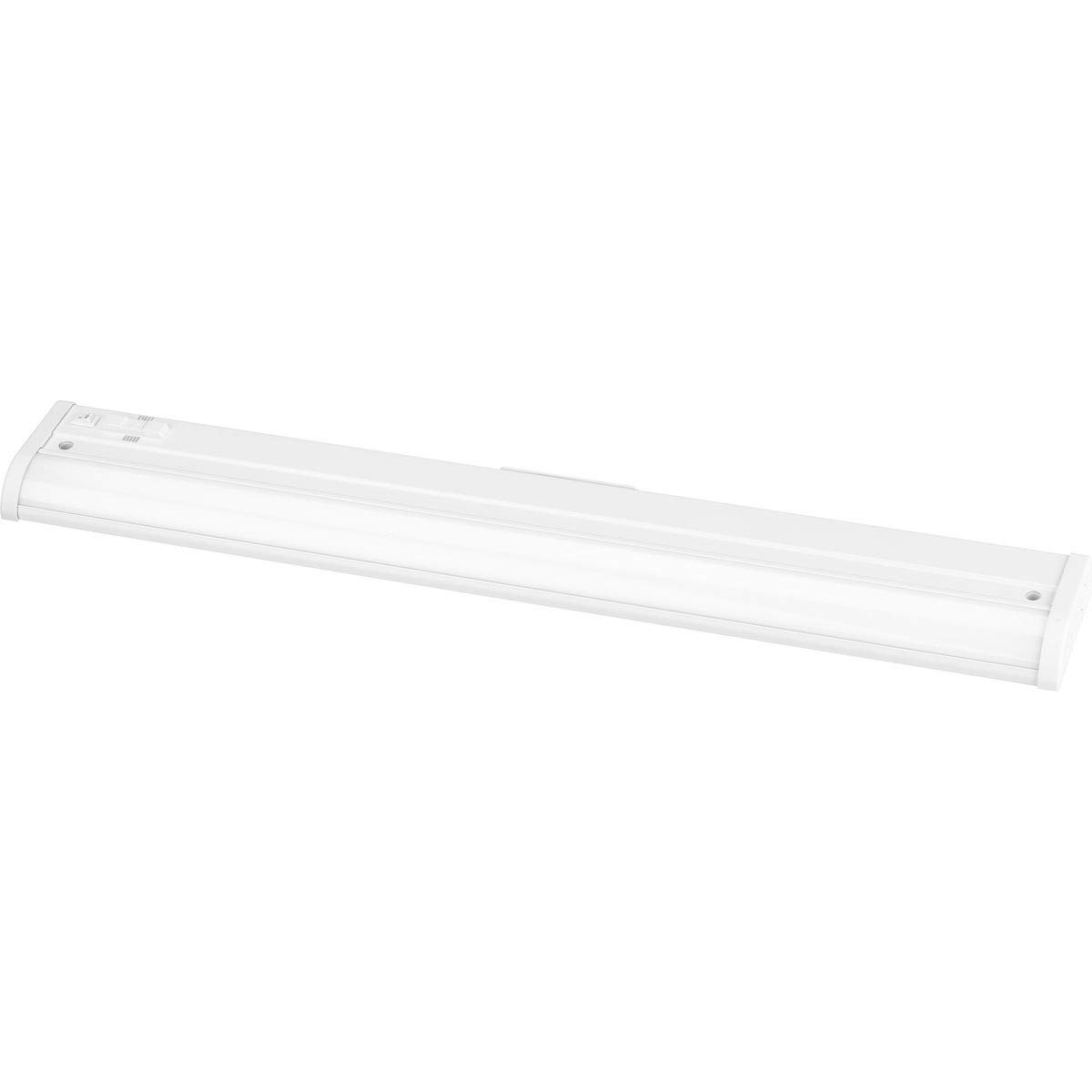 Progress Lighting 1-Light 24-Inch Satin Modern LED Linear Undercabinet Light, Hide-A-Lite Collection, Indoor, P700027-028-CS, Satin White