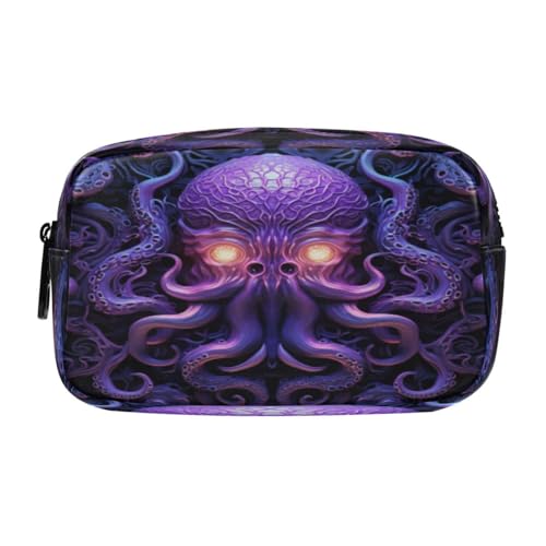 Polpo Chiaro Astuccio per Matite per Trucco Cosmetico per Penne per Studenti Ragazze Ragazzi fantasia viola