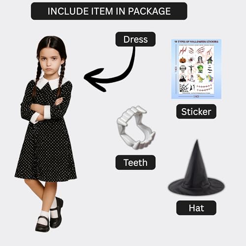Image of Sarvda Halloween Dress | Costume and Accessories | For Girls and Boys | Haunted Horror Theme Party Vampire Witch Ghost Skeleton Draculla Pumpkin Scary Cosplay Dress