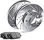 R1 Concepts Rear Brakes and Rotors Kit |Rear Brake Pads| Brake Rotors and Pads| Ceramic Brake Pads and Rotors |fits 2012-2021 Subaru Crosstrek, Forester, Impreza, XV Crosstrek