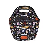 LOOJIM Friends TV Show Merchandise Neoprene Lunch Bag Friends TV Show Gifts Reusable Tote lunch Box...