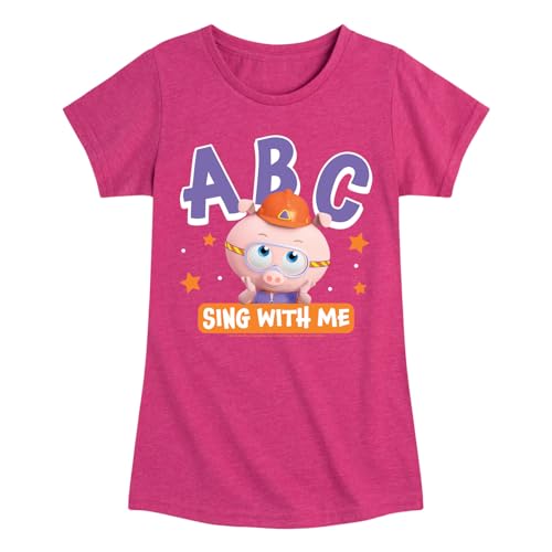 HYBRID APPAREL Super Why - ABC Sing with Me - Girls Fitted Short Sleeve Tee