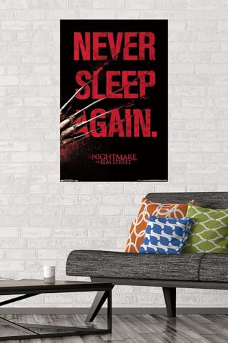 Trends International A Nightmare on Elm Street - Sleep Wall Poster, 22.375" x 34", Premium Poster & Mount Bundle