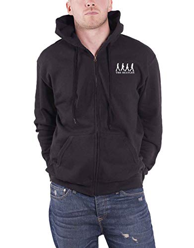 The Beatles Hood Abbey Road Back Print Band Logo New Official Black - Les Beatles, Paul McCartney, John Lennon, RIngo Starr, George Harrison The Beatles Hood Abbey Road Back Print Band Logo New Official Black
