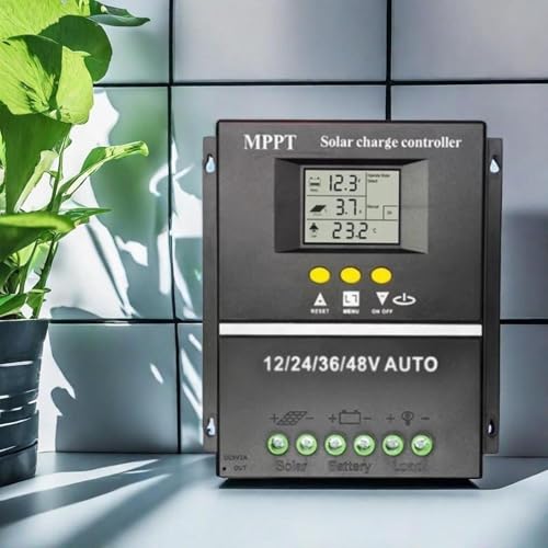 Image of Solar Charge Controller Double USB Port 12V 24V 36V 48V Adjustable Mppt 100A