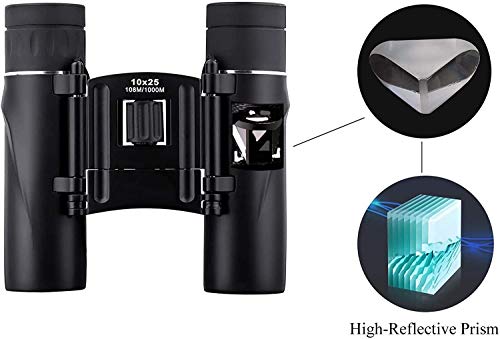 Binoculares compactos 10x25 impermeables miniatura 6