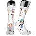 Moruolin Cool Colorful Fancy Novelty Casual Cotton Socks,Hockey Player Roller Skating Girl Fitness Gymnastics Game Hobby Baby Cartoon