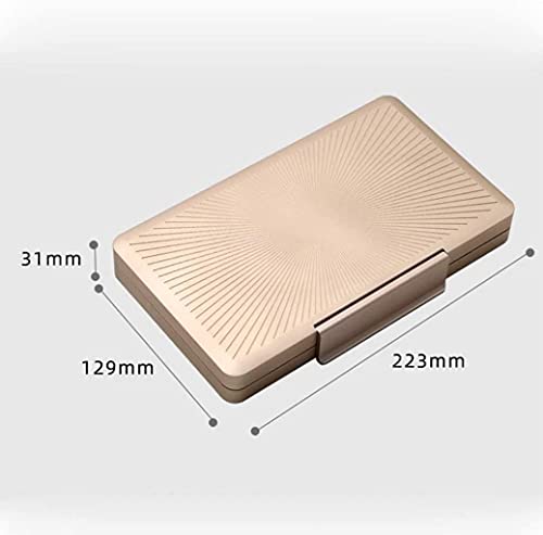 MYSGYH YANGPIN- Cigar Humidor, Personalize Cigar Box, Groomsman Cigar Case, Aluminum Alloy Humidifier Decorative Box (Color : D) BMZDXJG-0 (Color : A) - Image 3