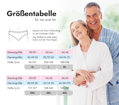 Hydas Inkontinenzslip - waschbar und Trockner geeignet Gr. Damen 42/44 - Herren 50/52, 1 Stück