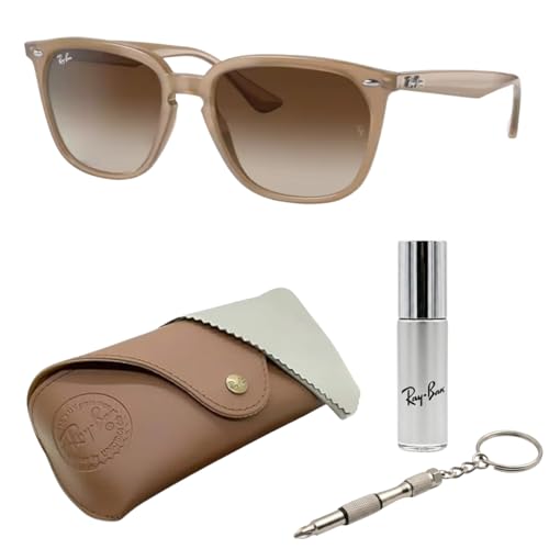 Image of Ray-Ban RB4362 Square Shaped Sunglasses for Men & Women with Official RAYBAN Eyewear Kit