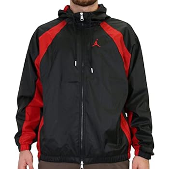 Nike Jordan Essentials Men's Woven Jacket (Large, Black/Gym