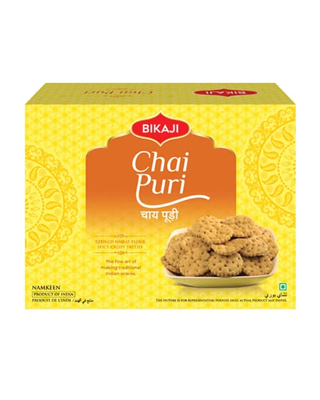 Snack tradicional indio Bikaji Chai Puri 400g miniatura 1
