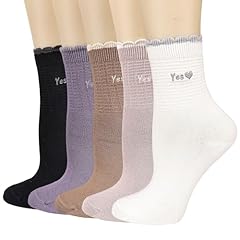 5pairs(white,purple,brown,black,blue)