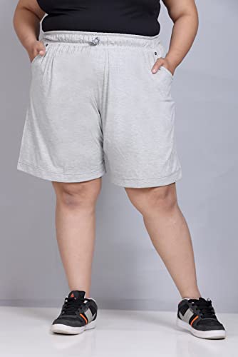 Image of CUPID Plain Comfortable Plus Size Barmunda /Shorts for Sports, Yoga, Daily Use Gym, Night Wear, Casual Wear for Girls