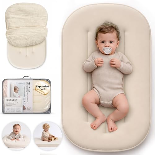 Baby Lounger - Ergonomic Curved Infant Support Cushion for Newbor...