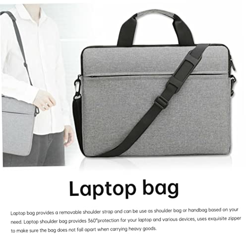 Laptop Bag 15.6inch Notebook Computer Briefcase Waterproof Shoulder Hand Carrying Case Grey3