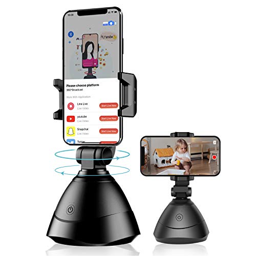 Smart Portable Selfie Stick, 360°Rotation Face Object Tracking Holder Fansbe Smartphone Gimbal Stabilizer Vlog YouTube Live Video Compatible with iOS Android Phones