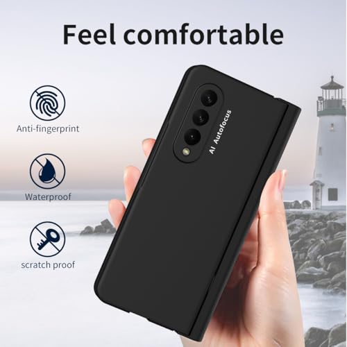 Funda para Samsung Galaxy Z Fold 3 con soporte S Pen y protector de pantalla 3