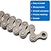 AIJOJUMY 6/7/8 Speed Bike Chain, Bicycle Chain 1/2 x 3/32 Inch, 116 Links, Mountain Bike Accessories Special Steel Chains for Road Mountain Racing Cycling