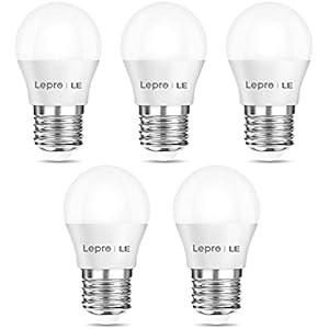 Lepro - Ampoules LED E27 Lot de 5 - Globe G45-2.2 W Equivalent 25 W - Blanc Chaud 2700K - 180 ° - Non Dimmable