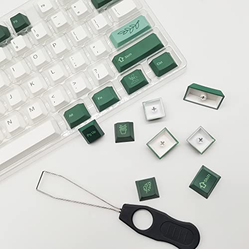 Image of Guffercty kred Custom Cherry Profile Keyboard keycap Set 144-Key Keycaps 60 Percent Sub-Dye for Mechanical Keyboards (Botanical)