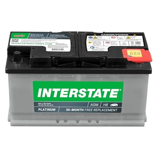 Interstate Batteries Automotive Battery 12V 95Ah (Group Size H8, 49) 900CCA SLI AGM Automobile Replacement Battery for Cars, SUVs, Sedans, Trucks (MTX-49/H8)