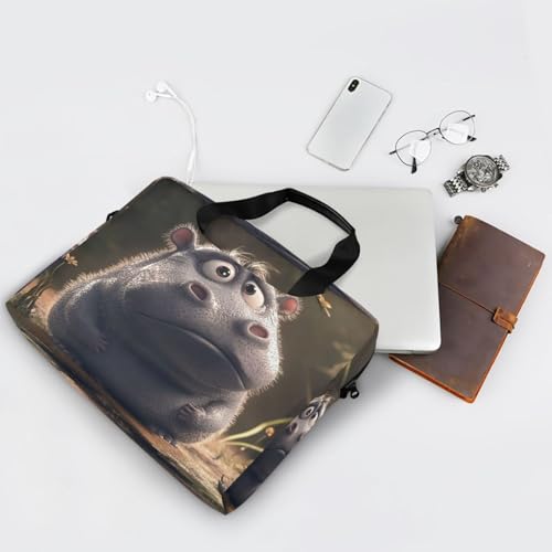 Funda para laptop portátil con asa y correa 15.6 pulg miniatura 6