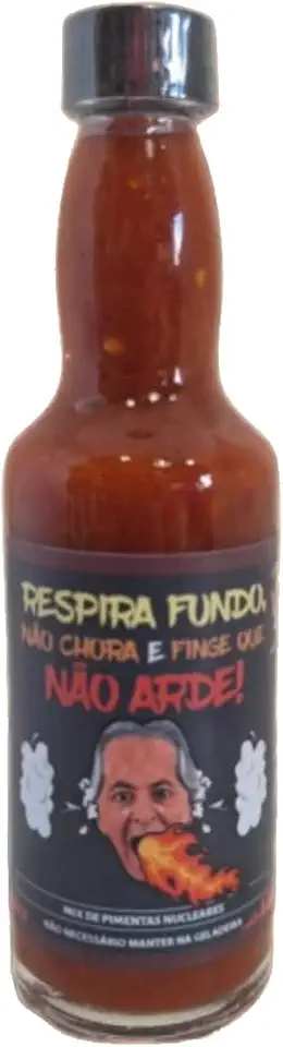Molho de Pimenta Mais Forte do Mundo - Desafiadora da Pepper X com Rótulo Satirizado