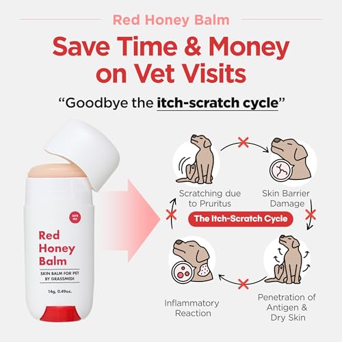 JAYU PET Red Honey Balm, Long Lasting Dog Cat Skin Nose Paw Wax Balm, Anti Slip & Help Reduce Licking - Image 4