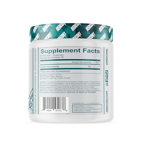 REDCON1 Creatine Monohydrate - Keto Friendly + Vegan Pre & Post Workout Supplement - Creatine Powder to Support Recovery & Athletic Performance (60 Servings) - Image 4