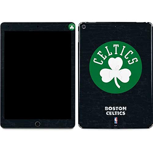 Skinit Decal Tablet Skin Compatible with iPad Air 13in M2 (2024) - Officially Licensed NBA Boston Celtics Black Secondary Logo Design