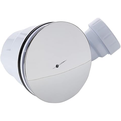 VeeBath 90mm Chrome Top Fast Flow Shower Tray Waste For Shower Enclosures Modern Design With Easy Clean Trap by VeeBath Cover