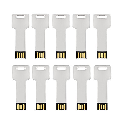Clé USB 2.0 8 Go clé métal argenté design élégant robuste pour professionnels et entrepreneurs