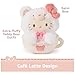 GUND Sanrio Official Hello Kitty Café Latte Teddy Bear Plush, Collectible Plush Toy, Stuffed Animal for Ages 1 and Up, White, 6”
