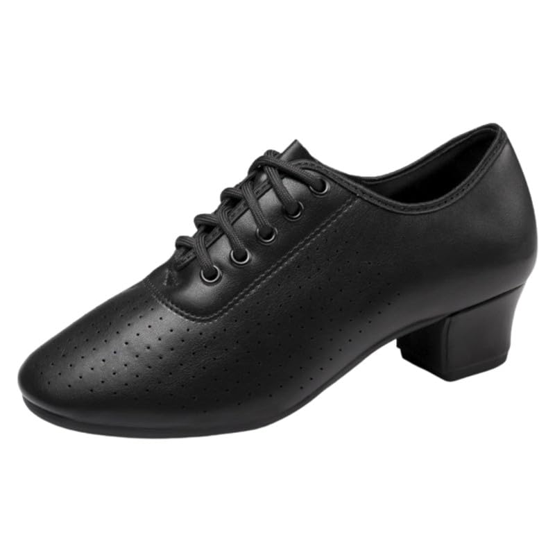 ftk Women's Square Toe Mid Heel Dance Shoes | Breathable Non Slip Comfortable Footwear-picture-47