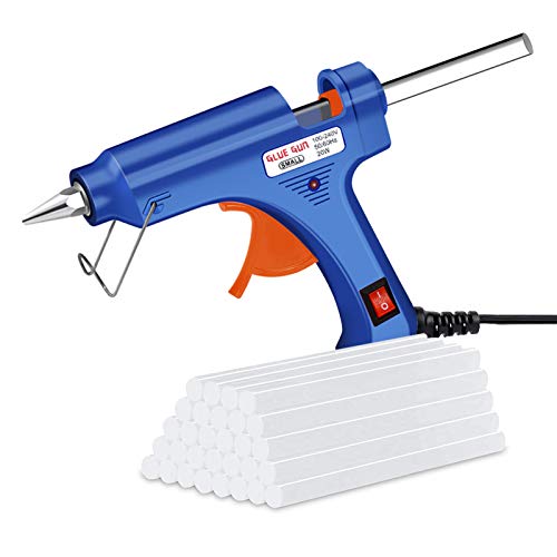 Fast Heat Up Hot Glue Gun with 30 pcs Glue Sticks for Craft Making,Jewelry DIY,Packing or Sealing 20W Quick Hot Glue Gun