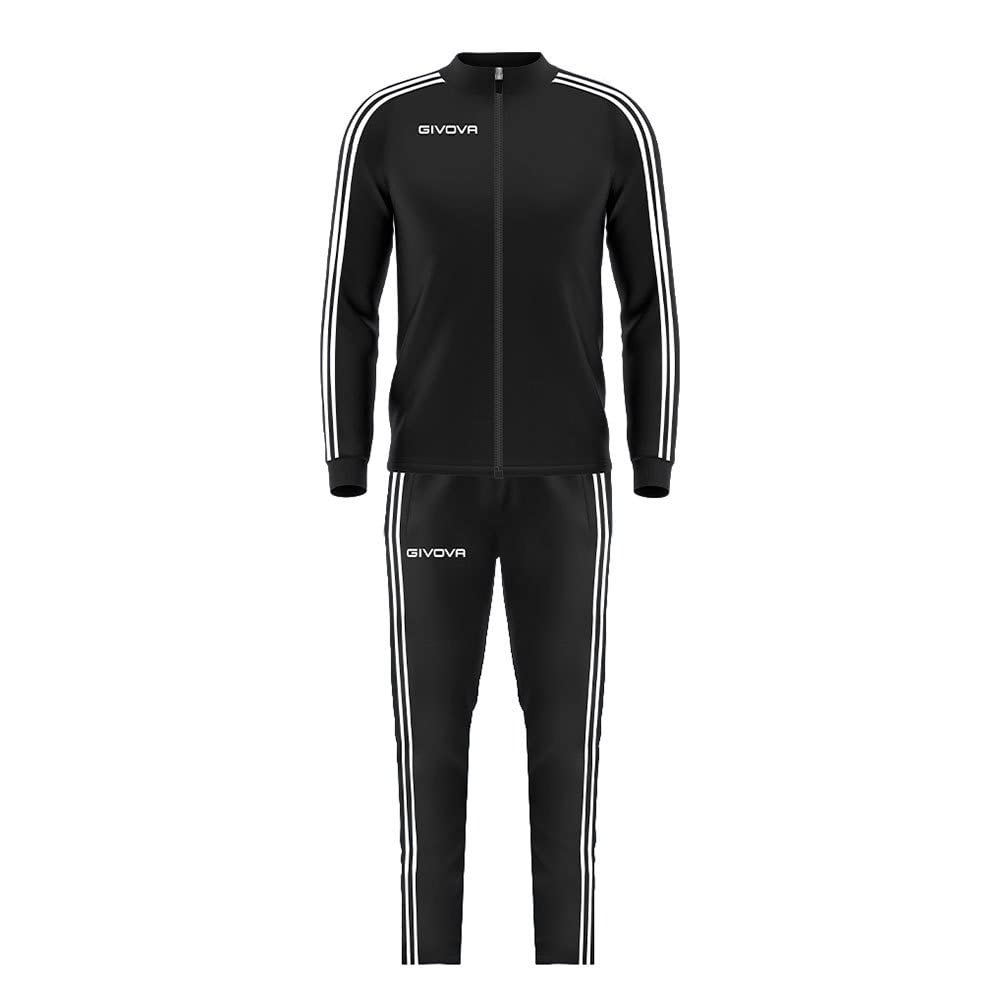 Givova Revolution Summer Jumpsuit, Black/Black, 4XL